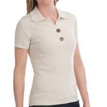 86%OFF レディースカジュアルシャツ Belfordのニットポロシャツによってオデオン - （女性用）半袖 Odeon by Belford Knit Polo Shirt - Short Sleeve (For Women)画像